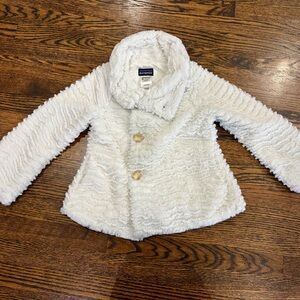 Patagonia Fuzzy White Kids Jacket